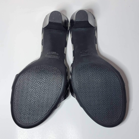 Coach Black and Gray Mules - Picture 8 of 12